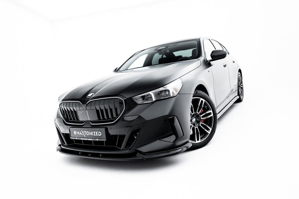 Сплітер переднього бампера V.1 для BMW 5 / i5 M-Pack Sedan / Touring G60 / G61