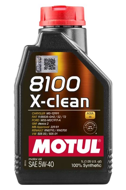MOTUL 8100 X-CLEAN 5W-40 — 2