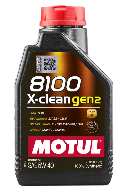 MOTUL 8100 X-CLEAN GEN2 5W-40